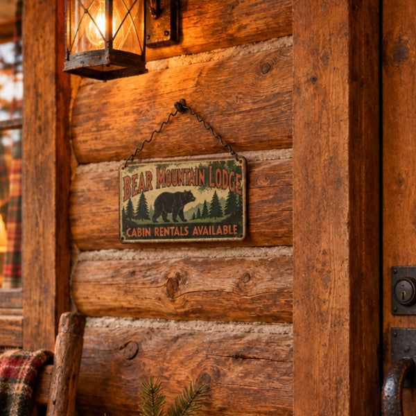 bear mountain lodge sign