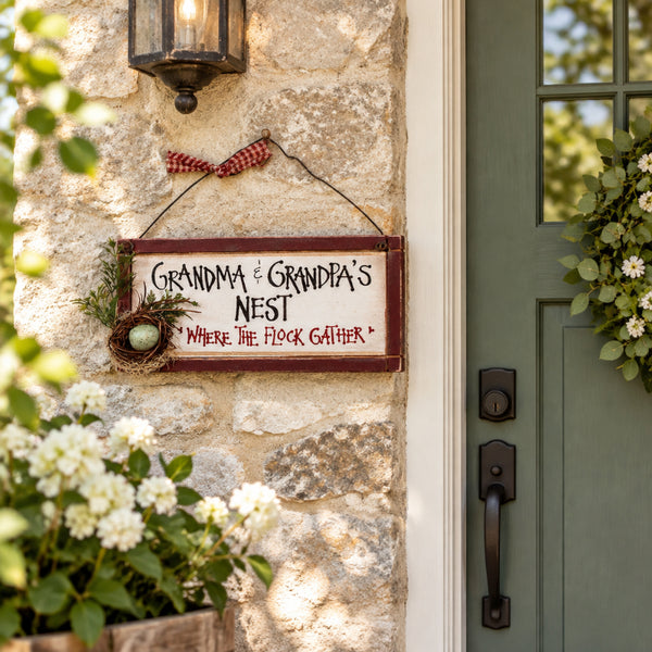 small grandparents sign grandma and grandpas nest