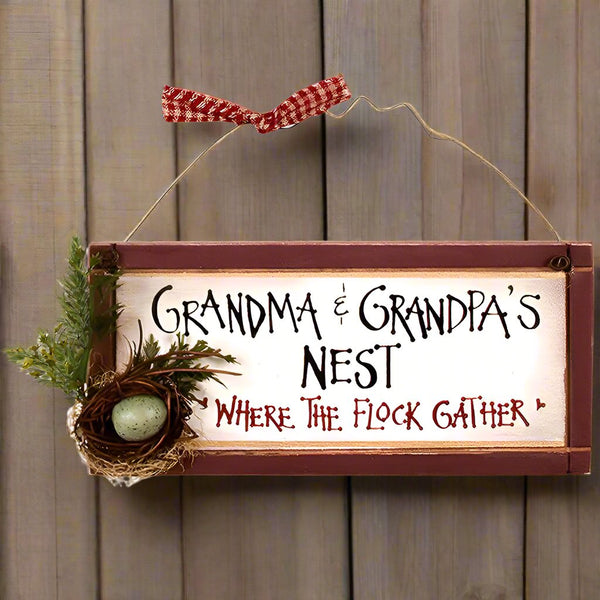 small grandparents sign grandma and grandpas nest