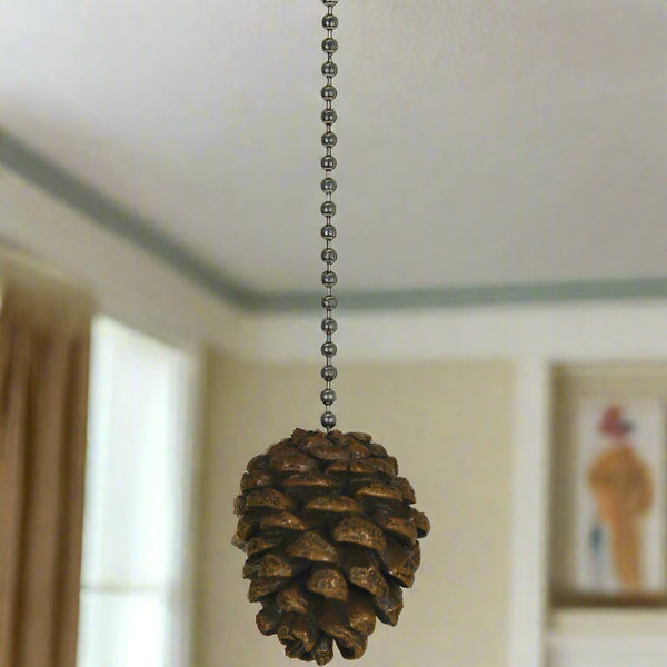 pinecone ceiling fan light pull