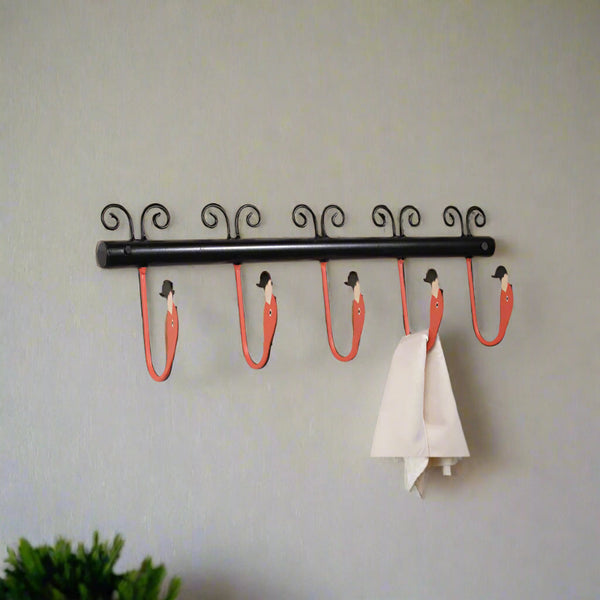 pink flamingo wall hooks