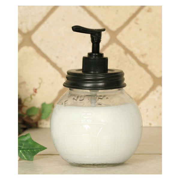 the nut house jar soap or lotion dispenser