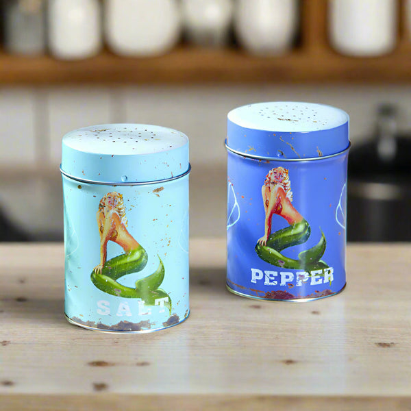 mermaid salt and pepper shakers