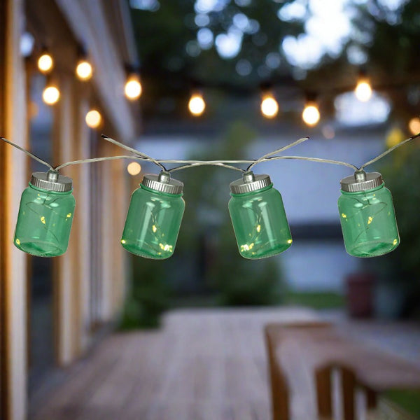 canning jar string lights