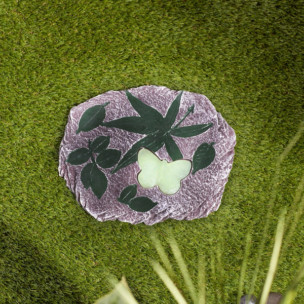 butterfly glowing stepping stone