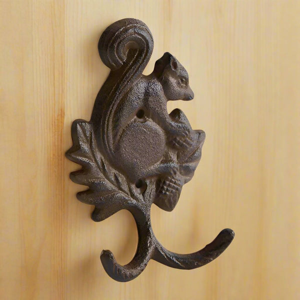 chipmunk cast iron wall hooks