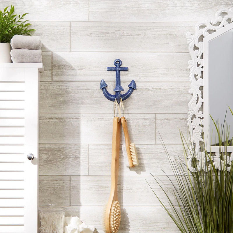 cast iron fish wall hook Blue Anchor Wall Hook