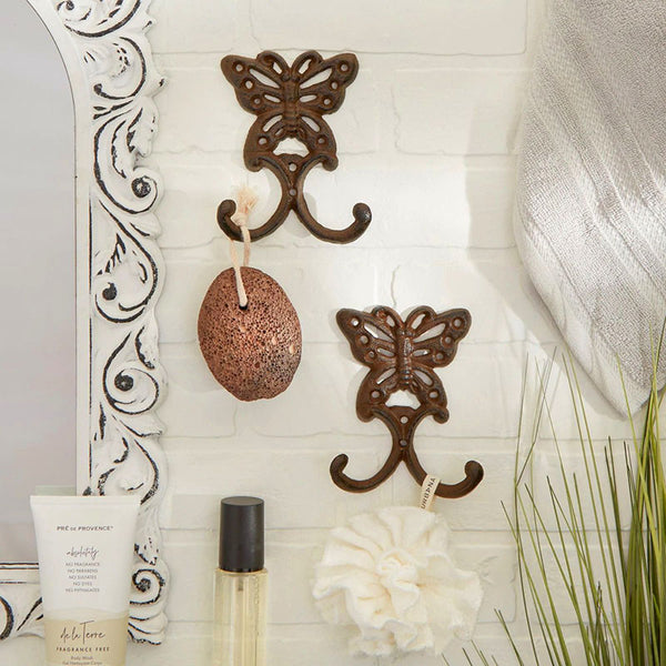 butterfly wall hooks set of 2