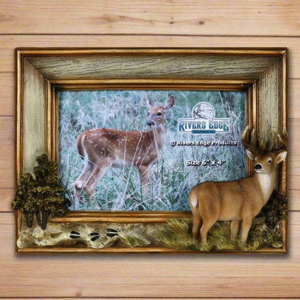 whitetail deer 4x6 picture frame