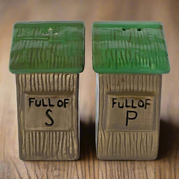Outhouse Ceramic Salt Pepper Shakers 530 Buffalo Trader Online outhouse-ceramic-salt-pepper-shakers-530-buffalo-trader-online