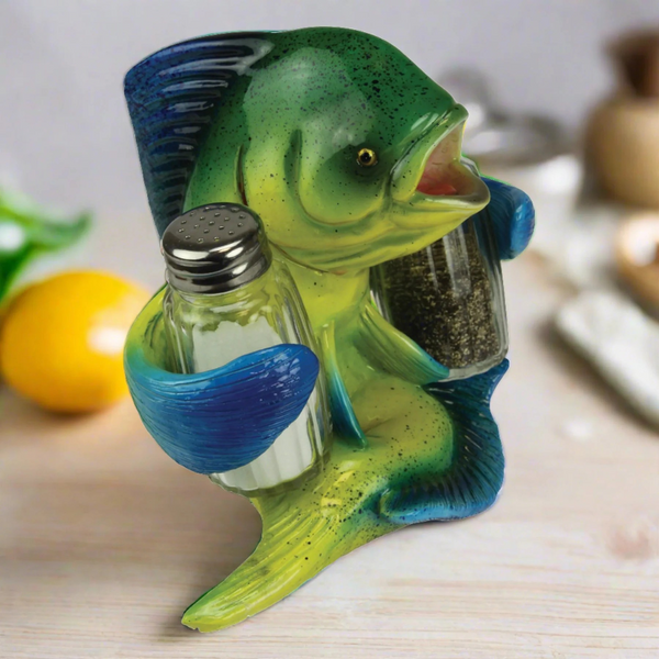 dorado fishing salt and pepper shakers