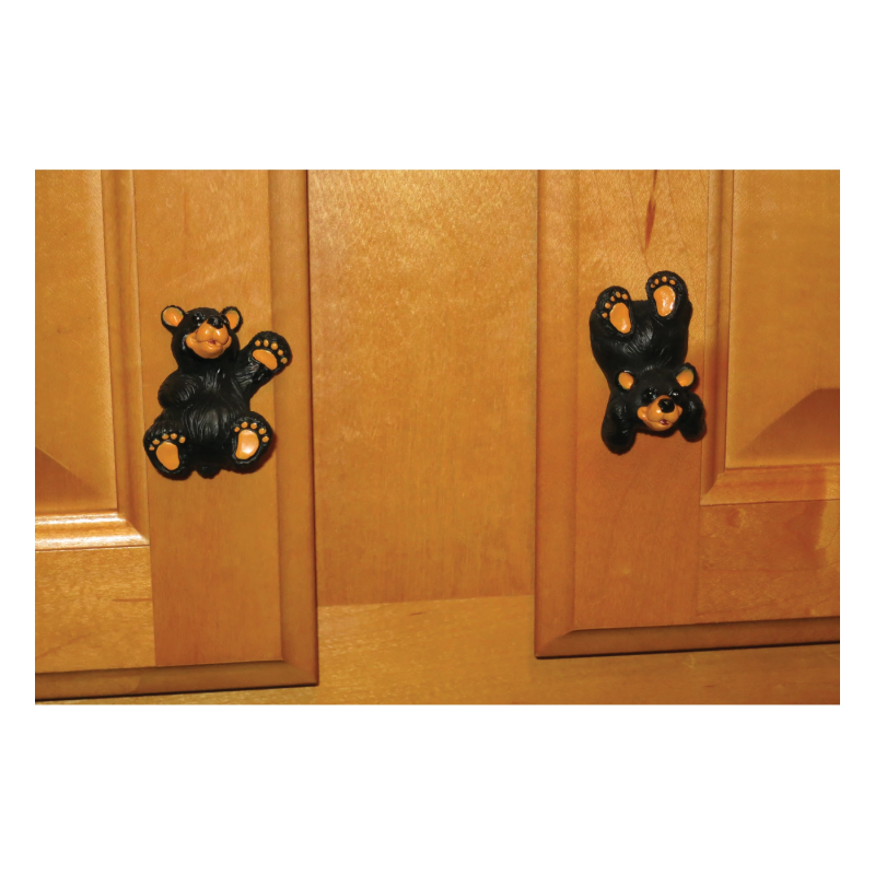 black bear cabinet knobs 2 pack