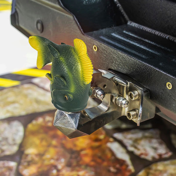 bass fish trailer hitch ball cover