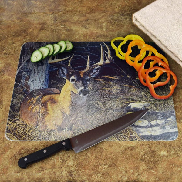 southern exposure deer glass cutting board