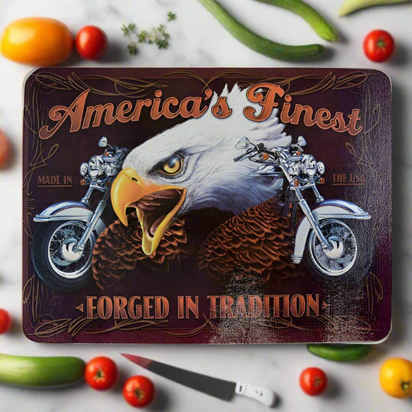 americas finest motorcycle glass cutting board