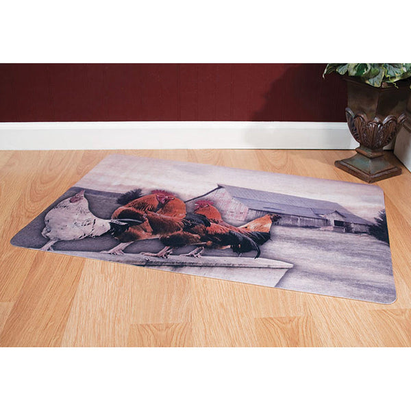 roosterville country comfort kitchen mat