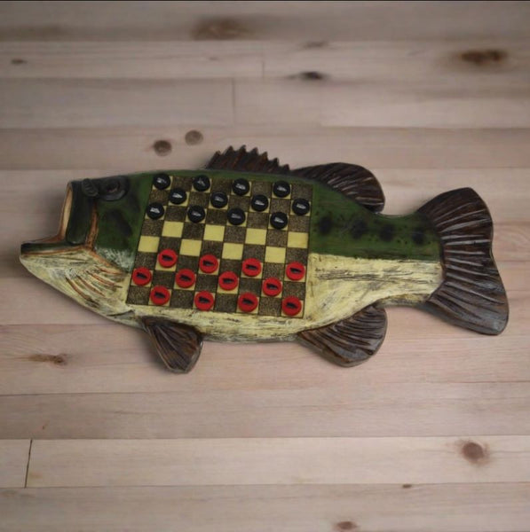 bass fish checkerboard