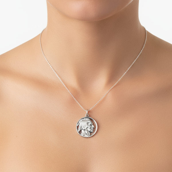 indian head nickel charm pendant