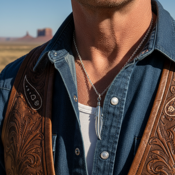sterling silver feather charm