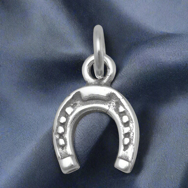 sterling silver small horseshoe charm