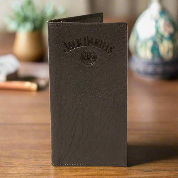 old no 7 brand jack daniels signature collection brown rodeo wallet