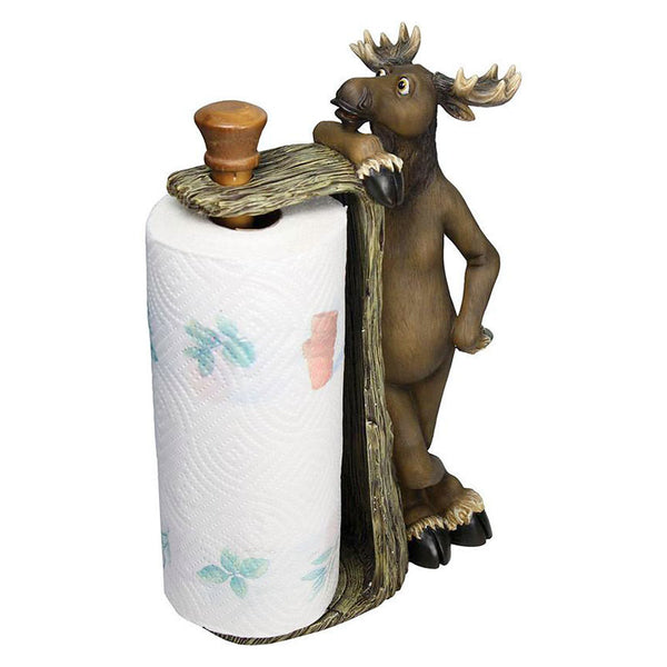 moose standing paper towel holder