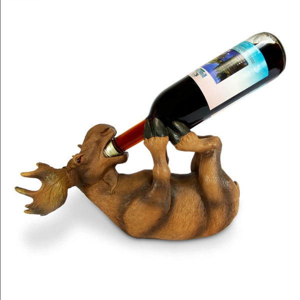 goofy moose wine bottle holder