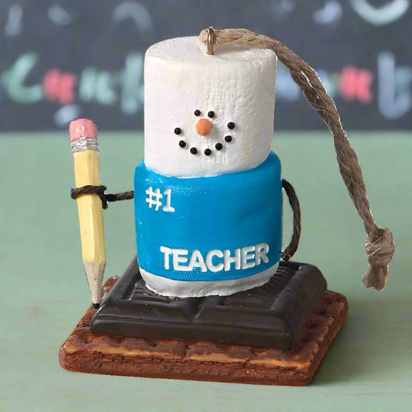 #1 teacher smores ornament