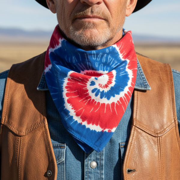 patriotic swirl bandanna