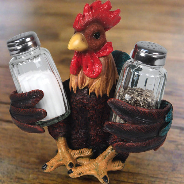 rooster salt and pepper shakers