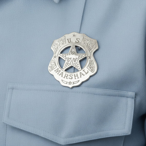 historic replica marshal star shield badge
