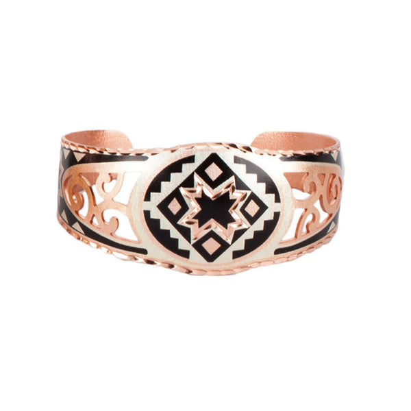 aztec twilight copper cuff bracelet