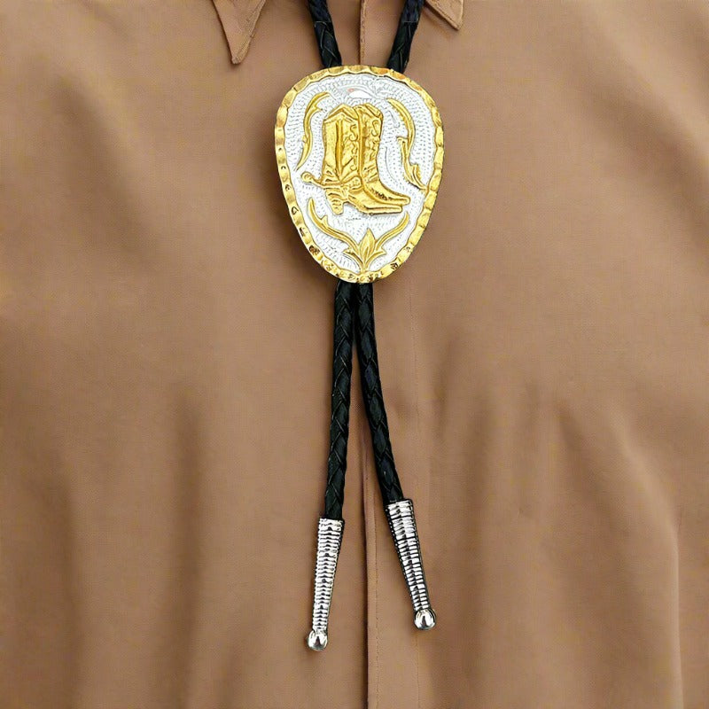 Gegraveerd paard western bolo tie ketting | Western and Cowboy Gegraveerd paard western bolo tie ketting | Western and Cowboy