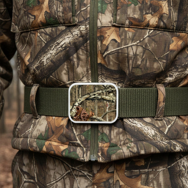 mossy oak infinity rectangle belt buckle