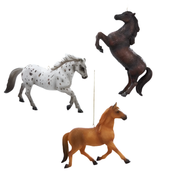 galloping horses ornaments