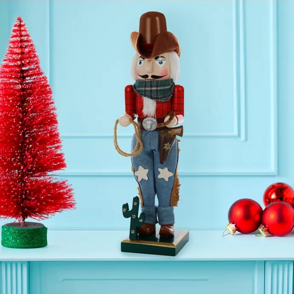 15 inch cowboy nutcracker