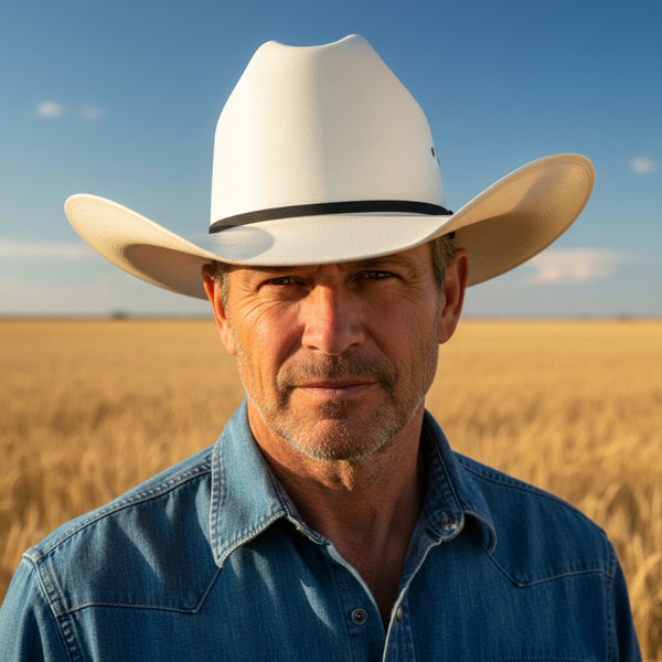 natural straw cattleman western hat