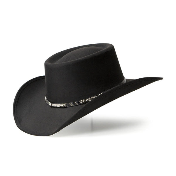 Vegan Suede Gambler Cowboy Hat | Taupe main image 1