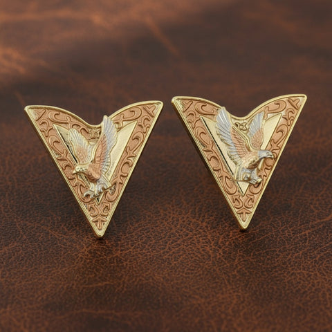 Tricolor Eagle Collar Tips