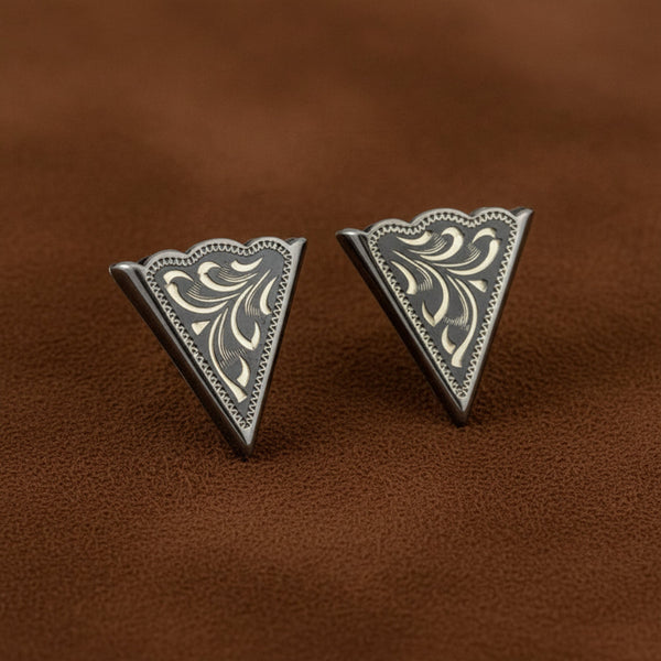 fancy german silver collar tips