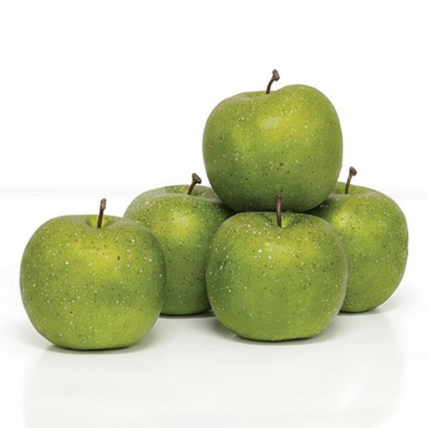 granny smith faux apples set of 5