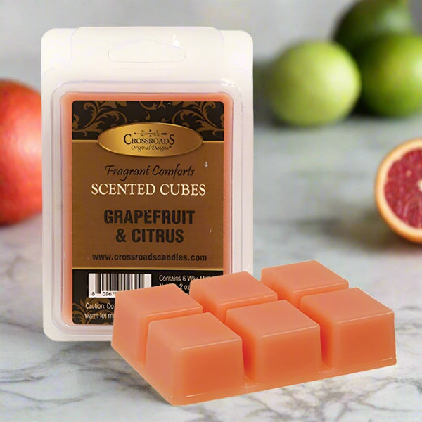 grapefruit and citrus scented wax melts