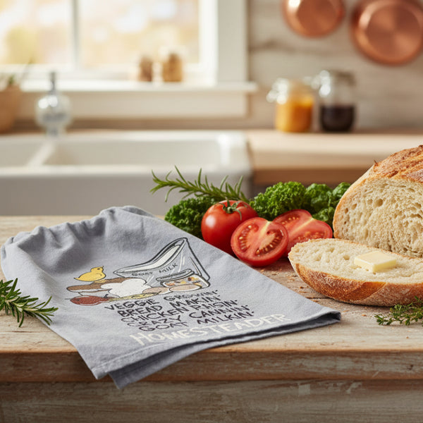 homesteader kitchen dish towel
