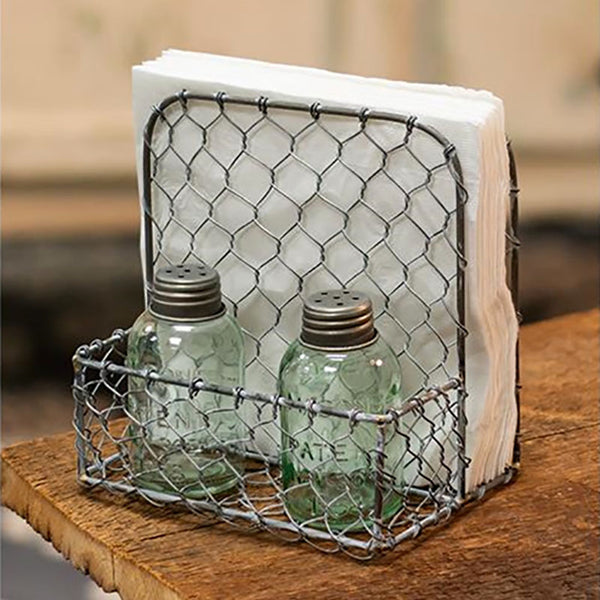 chicken wire napkin holder