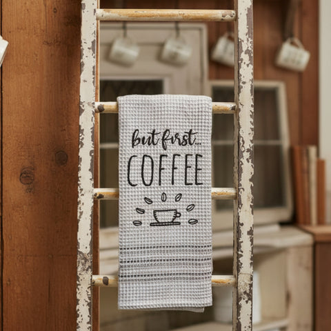 But First Coffee Kitchen Dish Towel