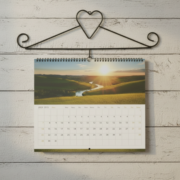 heart calendar wall holder