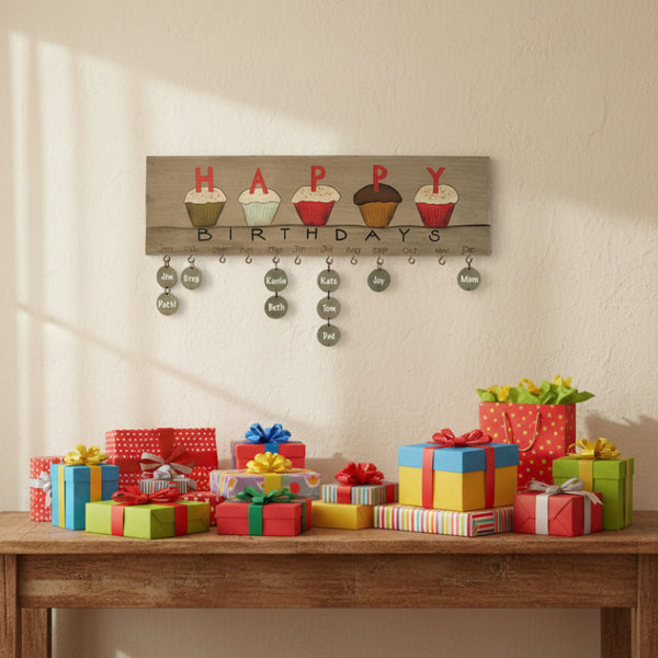 cupcake birthday calendar