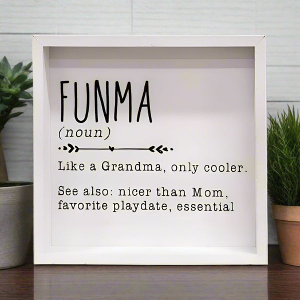 funma definition frame box sign