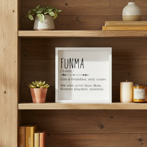 funma definition frame box sign