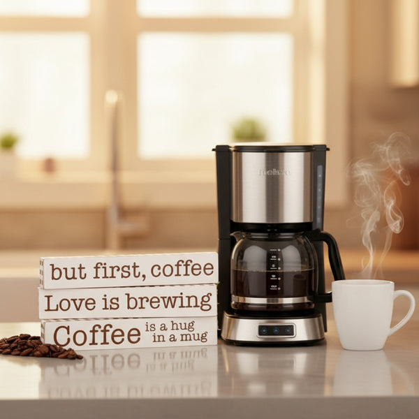coffee themed mini stackable signs
